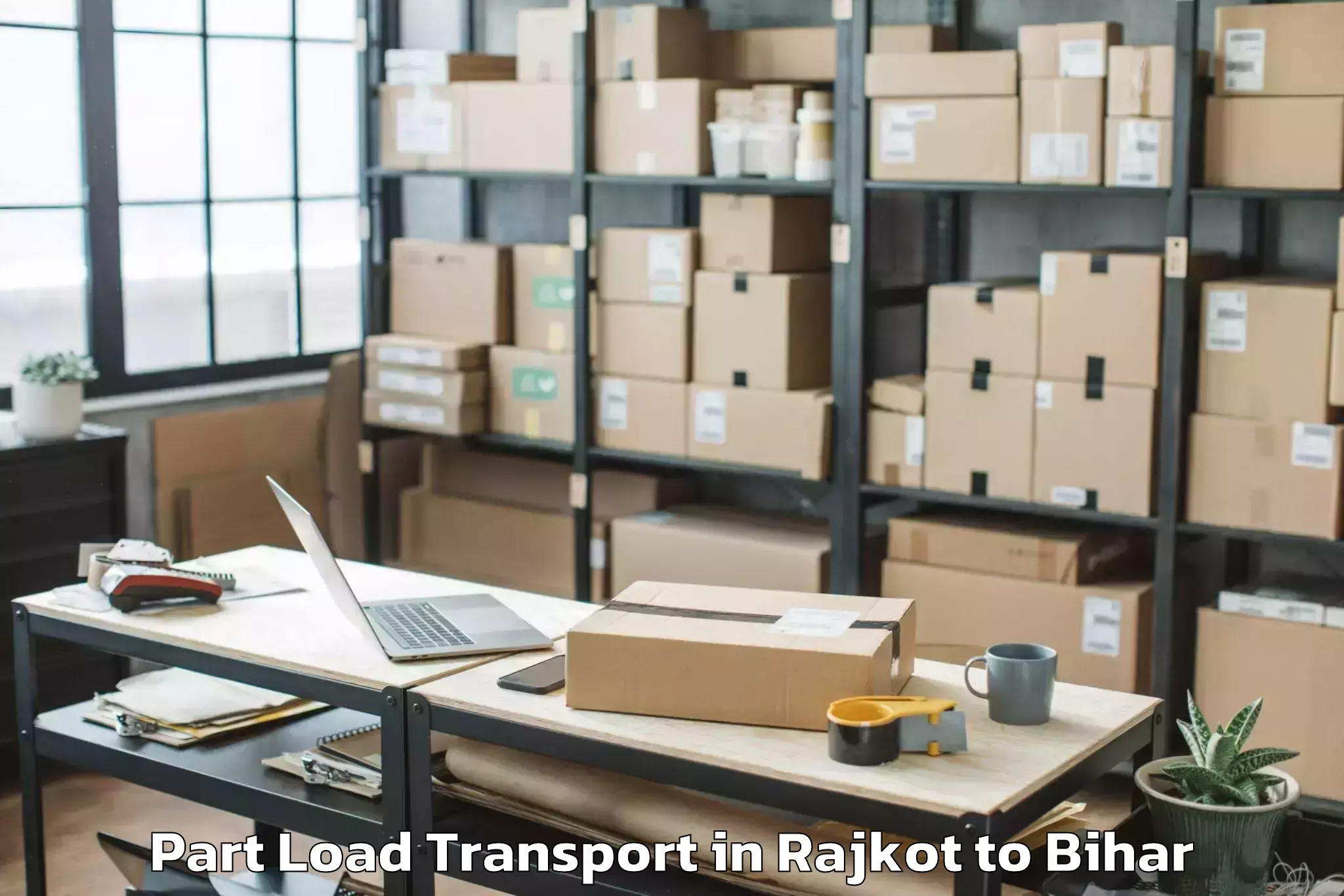 Get Rajkot to Singhwara Part Load Transport